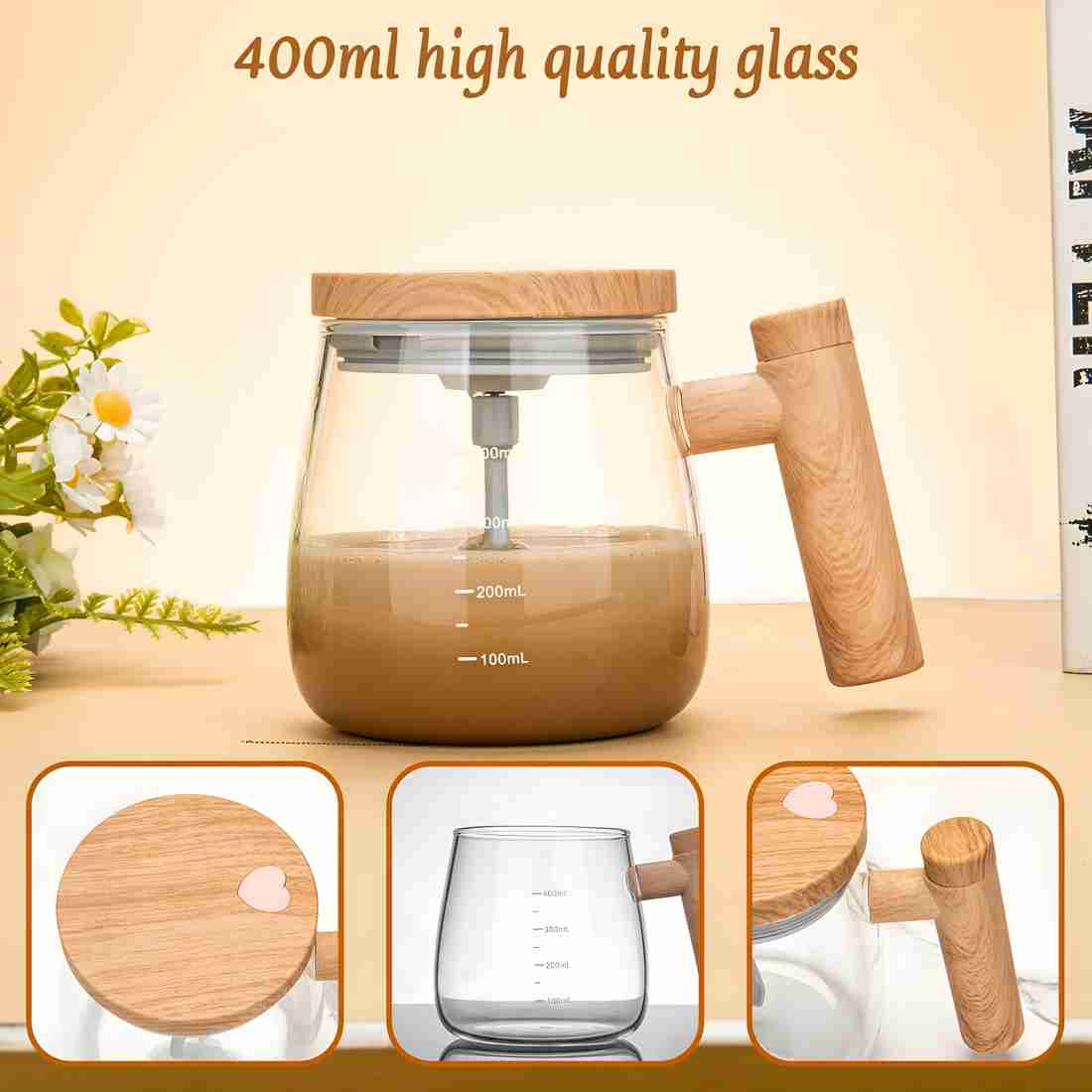 Smart Self Stirring Mug, Smart Blending Coffee Mug