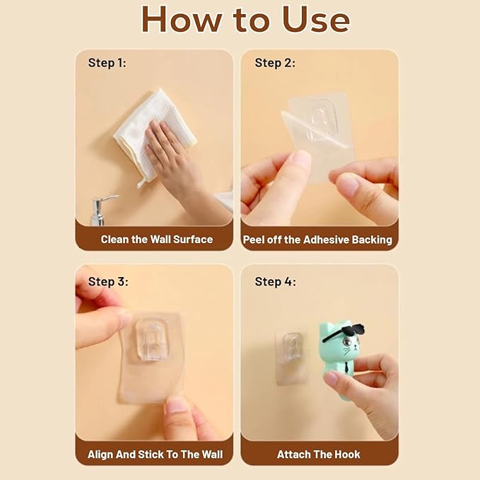 Cat Hook for Wall, Cute Cat Key Hook with Sunglasses