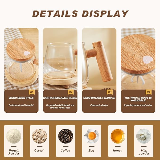 Smart Self Stirring Mug, Smart Blending Coffee Mug