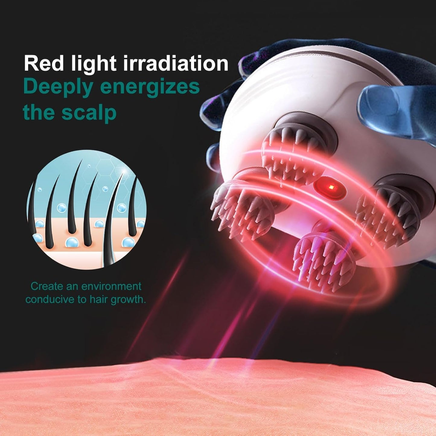 RelaxRevive™ – Electric Scalp Massager for Stress Relief & Hair Growth