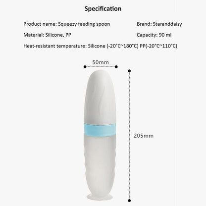 Premium Baby Food Squeeze Feeder Spoon