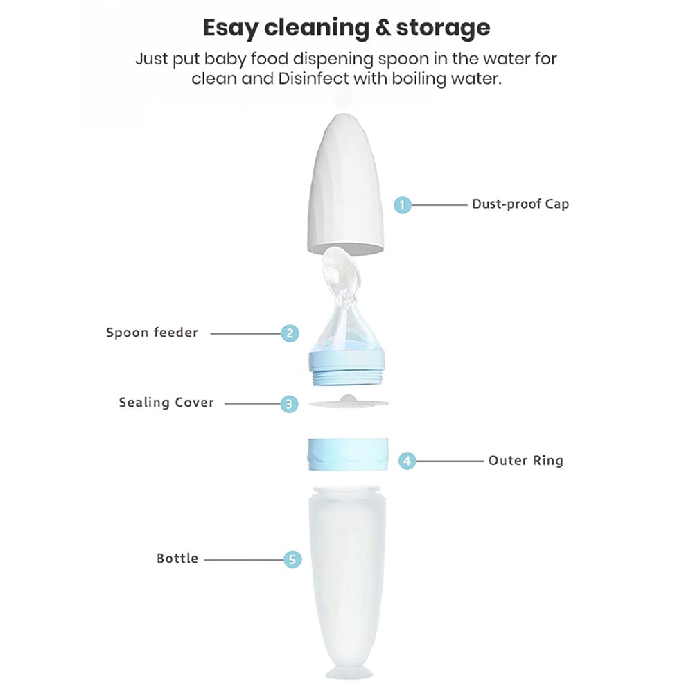 Premium Baby Food Squeeze Feeder Spoon