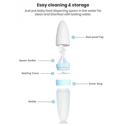 Premium Baby Food Squeeze Feeder Spoon